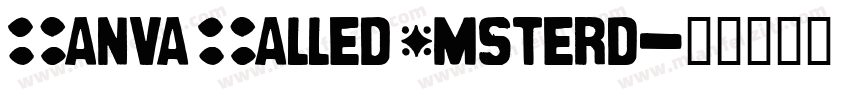 Canva Called Amsterd字体转换